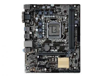 ASUS H110M-K - Motherboard - micro ATX - LGA1151 Socket - H110 - USB 3.0 - Gigabit LAN - onboard graphics (CPU required) - HD Audio (8-channel)