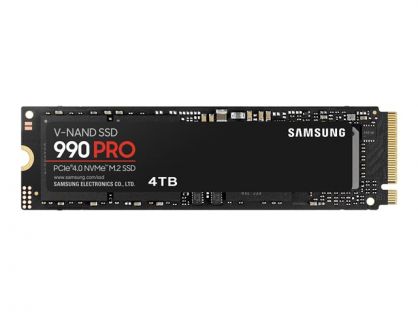 Samsung 990 PRO MZ-V9P4T0BW - SSD - encrypted - 4 TB - internal - M.2 2280 - PCIe 4.0 x4 (NVMe) - 256-bit AES - TCG Opal Encryption