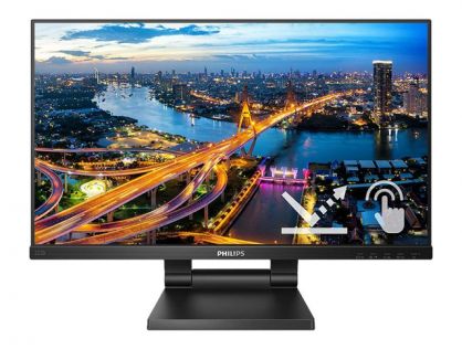 Philips B Line 222B1TC - LED monitor - 22" (21.5" viewable) - touchscreen - 1920 x 1080 Full HD (1080p) @ 75 Hz - IPS - 250 cd/m² - 1000:1 - 4 ms - HDMI, VGA, DisplayPort - speakers - black texture