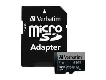 Verbatim Pro microSDXC U3 64GB SD Card