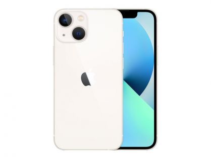 Apple iPhone 13 mini - 5G smartphone - dual-SIM / Internal Memory 512 GB - OLED display - 5.4" - 2340 x 1080 pixels - 2x rear cameras 12 MP, 12 MP - front camera 12 MP - starlight