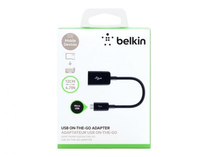 Belkin On-The-Go - USB adapter - Micro-USB Type A to USB - 12 cm