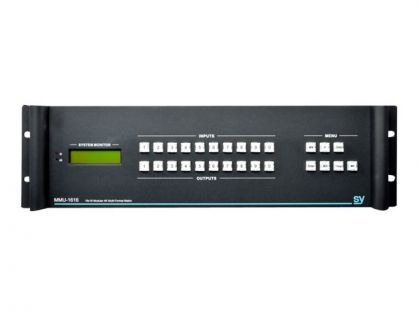 SY SY-MMU-1616 16 x 16 Modular Multi-format Matrix Switcher - video/audio switch - rack-mountable