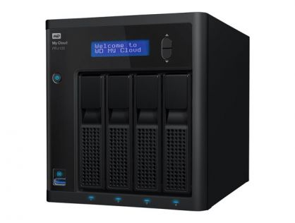 WD My Cloud PR4100 WDBNFA0160KBK - NAS server - 4 bays - 16 TB - HDD 4 TB x 4 - RAID RAID 0, 1, 5, 10, JBOD - RAM 4 GB - Gigabit Ethernet