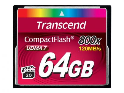 Transcend - flash memory card - 64 GB - CompactFlash