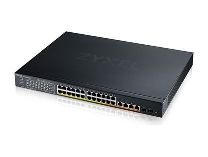 Zyxel XMG1930 Series XMG1930-30HP - switch - managed, NebulaFLEX cloud - 24 ports - smart - rack-mountable
