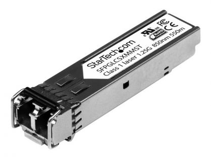 StarTech.com Cisco GLC-SX-MM Compatible SFP Module, 1000BASE-SX, 1GbE Multimode Fiber MMF Optic Transceiver, Gigabit Ethernet SFP, LC Connector, 550m, 850nm, Cisco IE3400, IE3300, IE3200 (SFPGLCSXMMST) - SFP (mini-GBIC) transceiver module - 1GbE - 1000Bas
