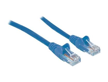 Intellinet Network Patch Cable, Cat6, 20m, Blue, CCA, U/UTP, PVC, RJ45, Gold Plated Contacts, Snagless, Booted, Lifetime Warranty, Polybag - patch cable - 20 m - blue