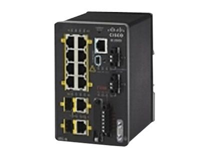Cisco Industrial Ethernet 2000 Series - Switch - Managed - 8 x 10/100 + 2 x combo SFP - DIN rail mountable - refurbished