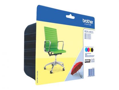 Brother LC229XL Value-Pack - 4-pack - black, yellow, cyan, magenta - original - ink cartridge