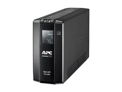 APC Back-UPS Pro BR650MI - UPS - AC 230 V - 390 Watt - 650 VA - USB - output connectors: 6 - black