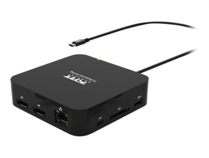 PORT connect - docking station - USB-C 3.1 Gen 2 - 2 x DP - 1GbE
