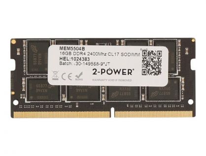 2-Power - DDR4 - module - 16 GB - SO-DIMM 260-pin - 2400 MHz / PC4-19200 - unbuffered