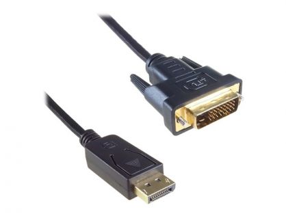 2M DP TO DVI-D CABLE M-M GOLD CONNECTORS