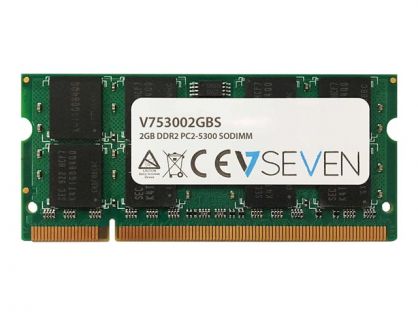 V7 - DDR2 - module - 2 GB - SO-DIMM 200-pin - 667 MHz / PC2-5300 - unbuffered