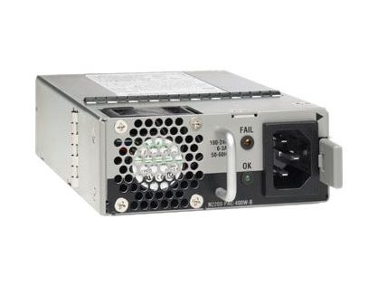 Cisco AC Power Supply with Back-to-Front Airflow - Power supply - hot-plug (plug-in module) - 400 Watt - remanufactured - for Nexus 2224TF, 2224TP, 2232PP 10GE, 2232TM, 2248TP, 2248TP-E