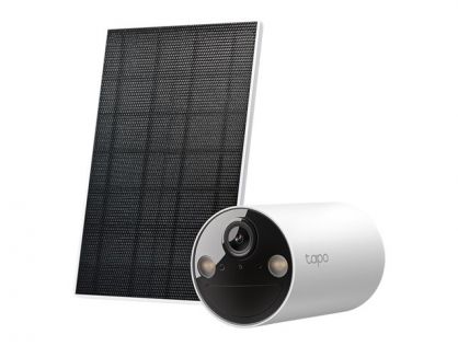 Tapo C410 KIT V1 - Network surveillance camera - indoor, outdoor - weatherproof - colour (Day&Night) - 3 MP - 2304 x 1296 - 2K - fixed focal - audio - wireless - Wi-Fi - 2.4GHz radio - H.264 - with Tapo A201 solar panel