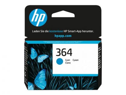HP 364 - cyan - original - ink cartridge