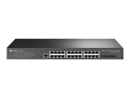 TP-Link JetStream TL-SG3428X - V1 - switch - Managed - 24 x 10/100/1000 + 4 x 10 Gigabit SFP+ - rack-mountable