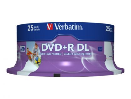 DVD+R DOUBLE LAYER 8X 8.5GB PRINTABLE SURFACE