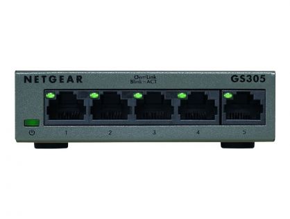 NETGEAR GS305 - Essentials Edition - switch - 5 ports - unmanaged
