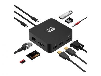 Adesso AUH-4050 - docking station - USB-C - VGA, 2 x HDMI - GigE - TAA Compliant