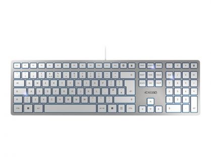 CHERRY KC 6000 SLIM - keyboard - UK - silver Input Device