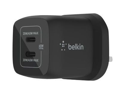 Belkin BoostCharge Pro power adapter - PPS and GaN technology - 24 pin USB-C - 45 Watt