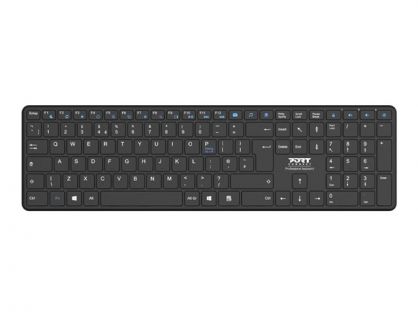 PORT Connect OFFICE PRO - keyboard - rechargeable - QWERTY - UK Input Device