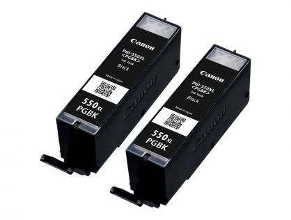 Canon PGI-550PGBK XL Twin pack - 2-pack - High Yield - black - original - ink tank