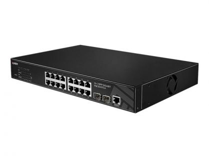 Lindy - switch - 16 ports - Managed - rack-mountable