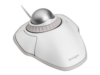 Kensington Orbit with Scroll Ring - trackball - USB - white, silver