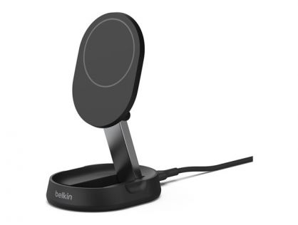 Belkin BoostCharge Pro wireless charging stand - magnetic, convertible, with Qi2 - + AC power adapter - 15 Watt