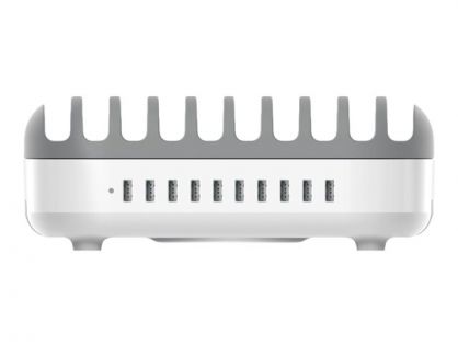 Compulocks 10 Ports USB Charging Dock Station With UK Plug charging station - USB - 120 Watt