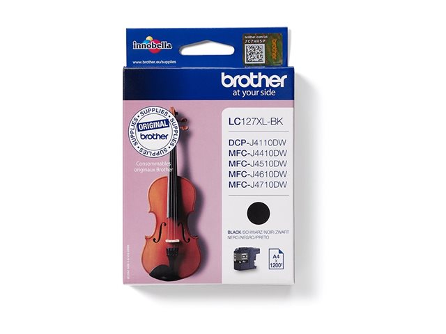 Brother LC127XLBK - Super High Yield - black - original - blister - ink cartridge - for Brother DCP-J4110DW, MFC-J4410DW, MFC-J4510DW