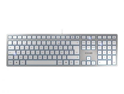 CHERRY KC 6000 SLIM - keyboard - French - silver Input Device