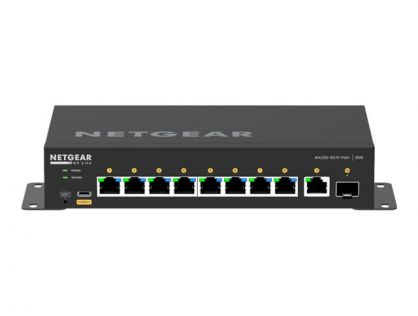 NETGEAR AV Line M4250-9G1F-PoE+ - Switch - L3 - Managed - 8 x 10/100/1000 (8 PoE+) + 1 x 10/100/1000 + 1 x Gigabit SFP - side to side airflow - desktop - PoE+ (110 W)