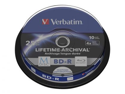 Verbatim M-Disc - BD-R x 10 - 25 GB - storage media