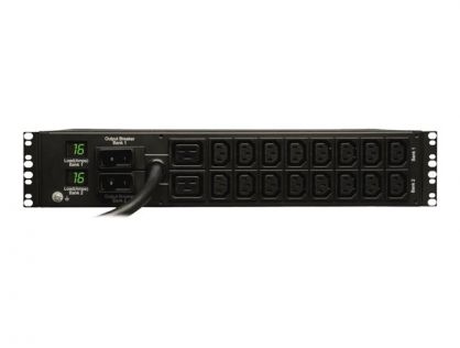 Eaton Tripp Lite Series PDU Metered 230V 32A 7.4kW 16 C13 2 C19 IEC-309 Horizontal 2URM - horizontal rackmount - power distribution unit - 7.4 kW