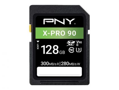 PNY X-PRO 90 - flash memory card - 128 GB - SDXC UHS-II