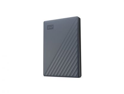 WD My Passport WDBWML0020BGY - Hard drive - encrypted - 2 TB - external (portable) - USB 3.2 Gen 1 (USB-C connector) - 256-bit AES - silicon grey