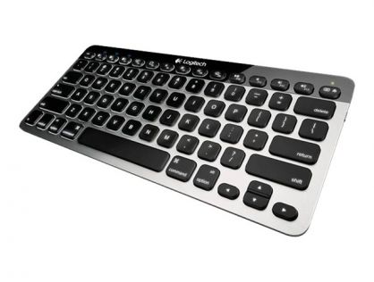 Logitech Easy-Switch - keyboard - French - aluminium Input Device