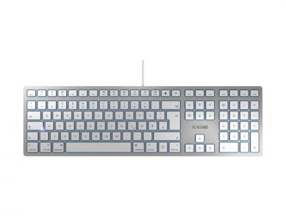 CHERRY KC 6000 SLIM FOR MAC - keyboard - UK - silver Input Device