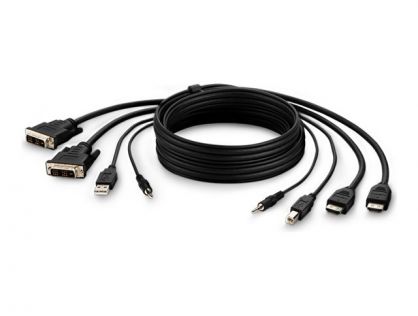 Belkin Secure KVM Combo Cable - video / USB / audio cable - TAA Compliant - 1.83 m
