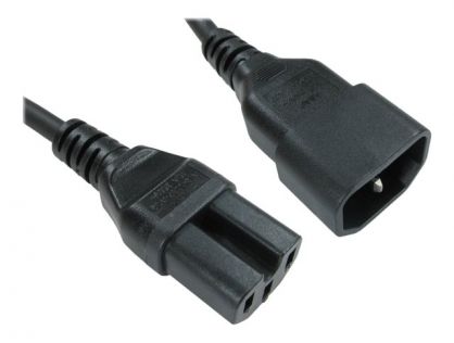 Cables Direct - power cable - IEC 60320 C15 to IEC 60320 C14 - 1.8 m
