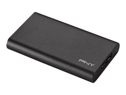 PNY ELITE - SSD - 480 GB - external (portable) - USB 3.0 - black