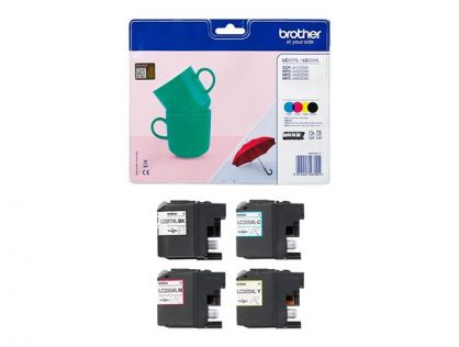 Brother LC227XL/225XL - 4-pack - black, yellow, cyan, magenta - original - ink cartridge - for Brother DCP-J4120DW, MFC-J4420DW, MFC-J4620DW, MFC-J4625DW