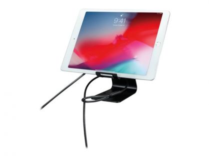 CTA Digital Tablet Security Kiosk Kit with Display Stand and Locking Cable - stand - for mobile phone / tablet