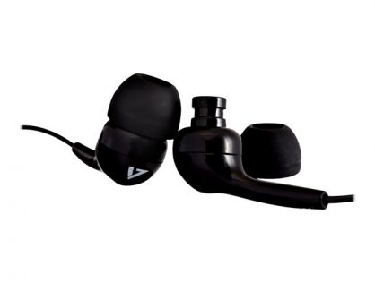 3.5MM STEREO EARBUDS NOISE ISOLATING 1.2M CABLE BLACK