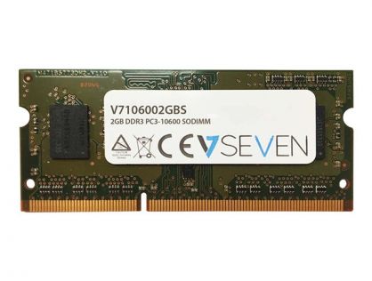 V7 - DDR3 - module - 2 GB - SO-DIMM 204-pin - 1333 MHz / PC3-10600 - unbuffered